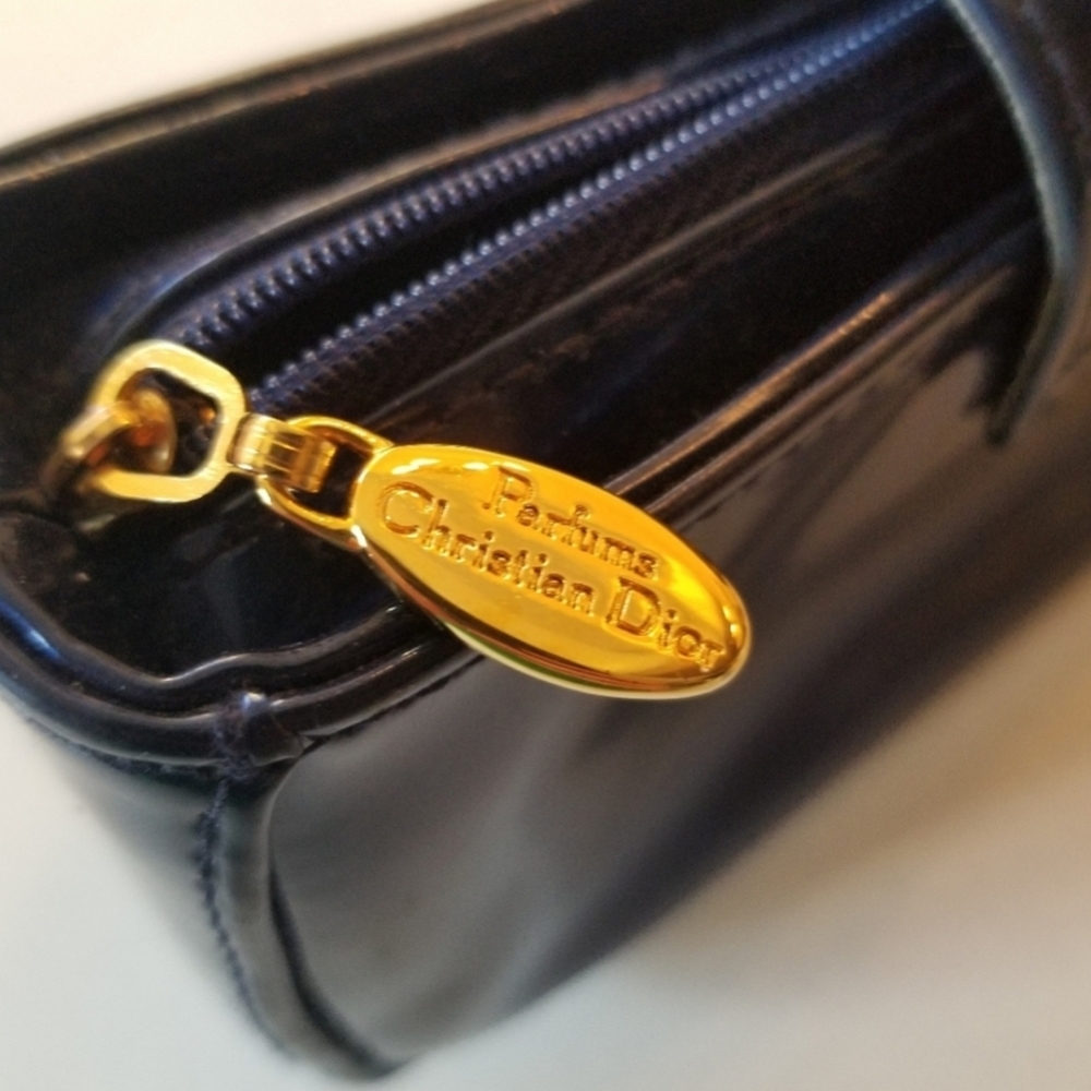 Christian Dior Mini Addict cosmetic bag metalic blue - Picture 3 of 7